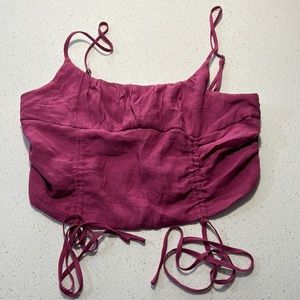 Pink crop top
